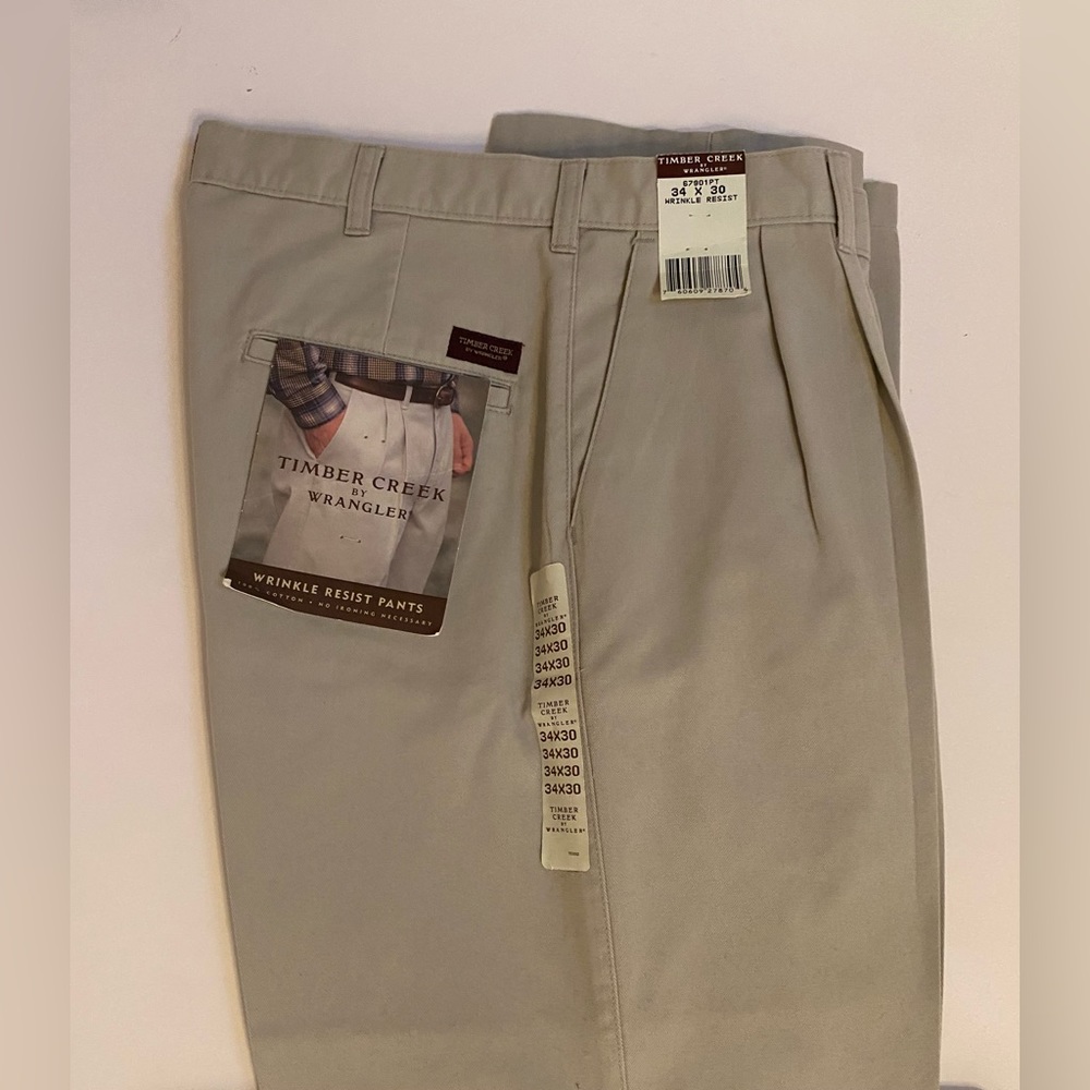 Khaki Double Pleat Pants Wrangler Vintage Khaki Pants